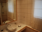 Salle de bains douche et lavabo du gite Bambi