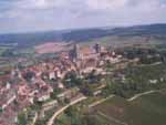 Vézelay vue du ciel